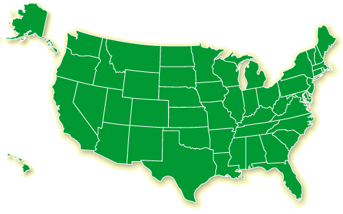 United States Map: Select a State